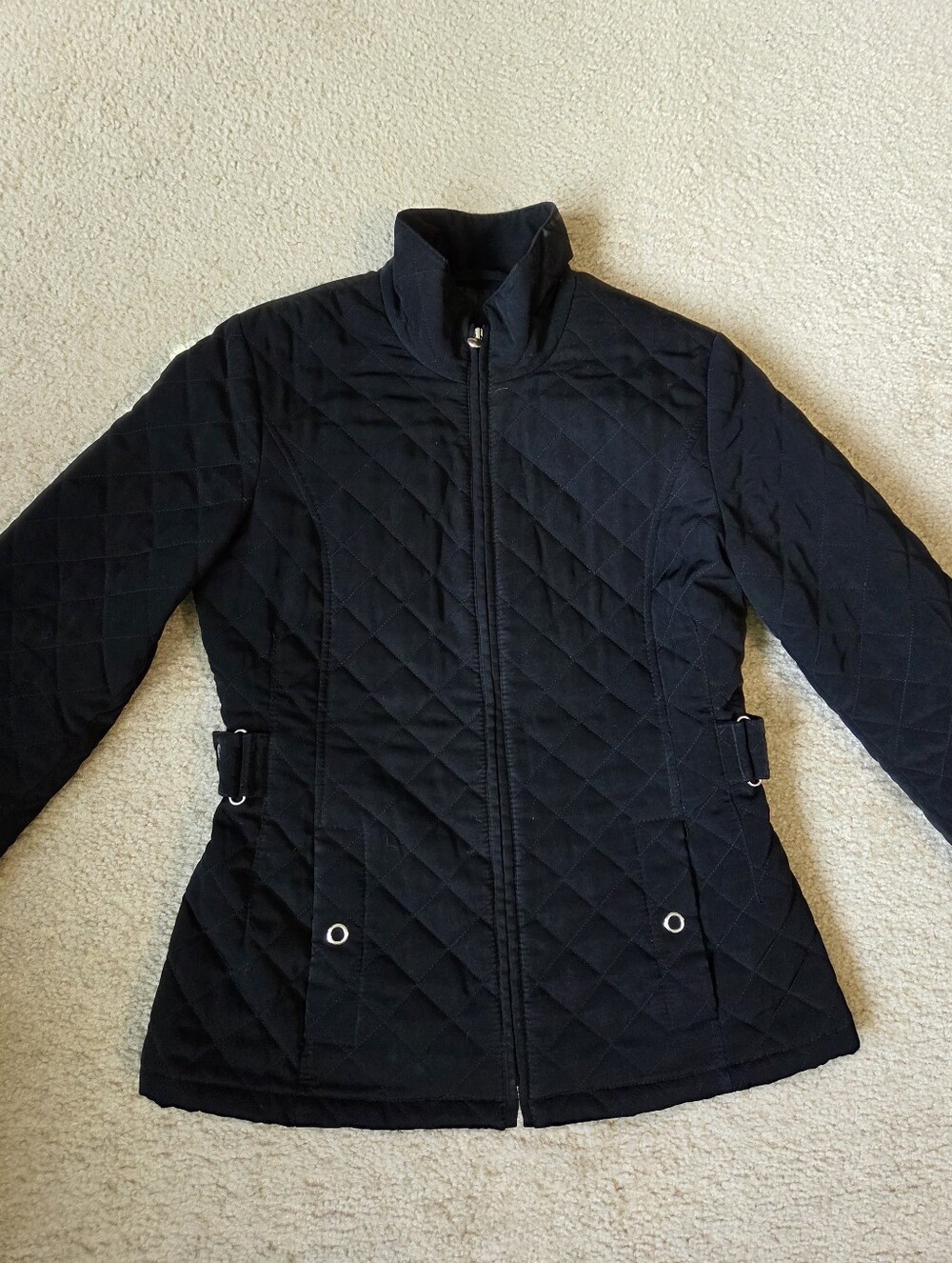 Esprit Black Quilted Women's Jacket Size S